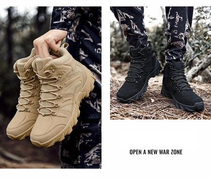 Ulepszone taktyczne męskie buty treningowe do walki, outdoorowe, kempingowe, odporne na zużycie, do szybkiego reagowania, trekkingu, wędkowania i polowania