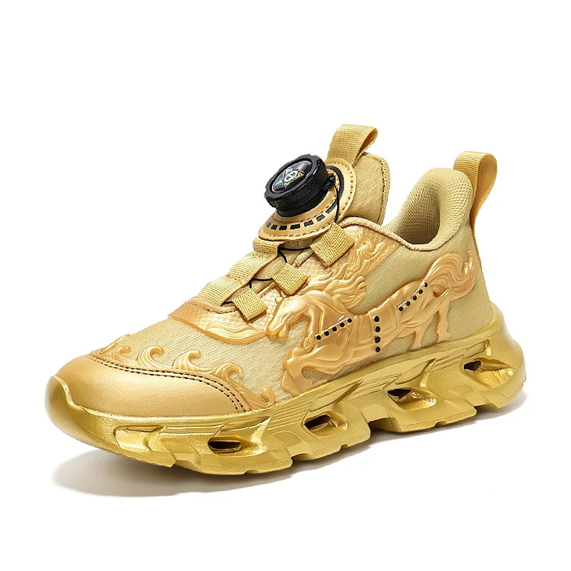Children's Sports Shoes Fashionable Mesh Campus Student Cushioning Training Shoes New Breathable Non-Slip Daily Jogging Shoes