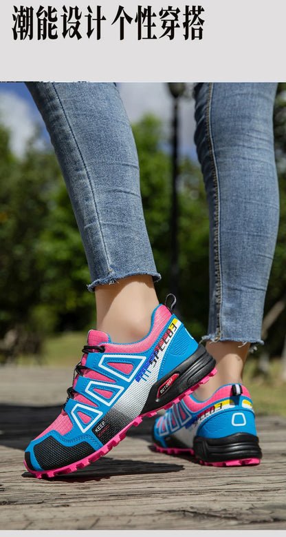 Women’s Waterproof Hiking Shoes Outdoor Sports Shoes Women’s Walking Travel Sports Shoes Bicycle Sports Shoes Running Sports Shoes