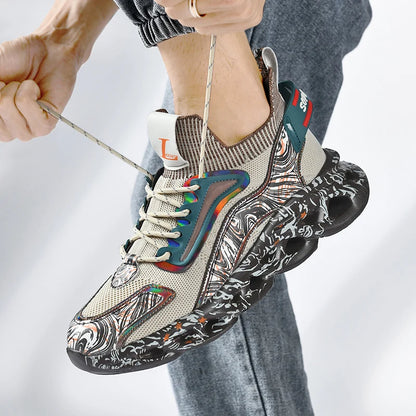 Herrskor Sneakers Herrskor för fritid Herrskor tennis Lyxskor Träningsskor Löpskor Andningsbara skor Modeloafers Löparskor för män