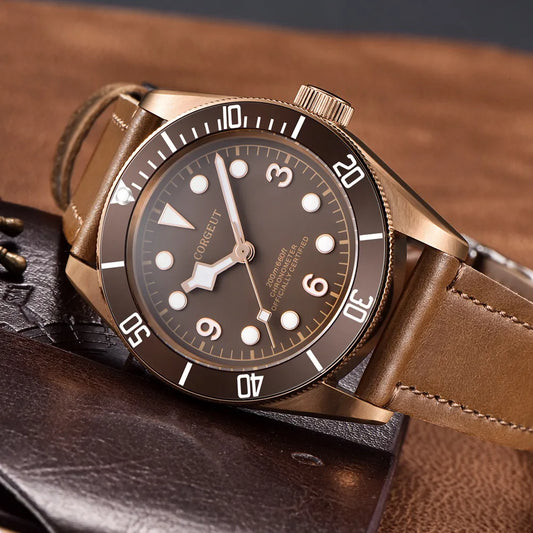Luxury NH35A Corgeut 41mm Automatic Men's Watch PVD Case Sapphire Military Male 10BAR wim Watches Luminous Mechanical Wristwatches