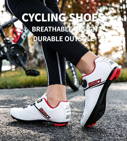 Sapatilhas de ciclismo MTB novas para homem, sapatilhas desportivas de ciclismo com sistema de bloqueio automático, estrada e velocidade, sapatilhas de ciclismo para mulher compatíveis com cleats SPD