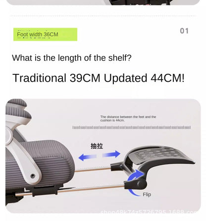 UVR Mesh Office Chair Household Armchair Adjustable Swivel Seat Ergonomic Backrest Chair Girls Bedroom Computer Gaming Chair