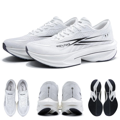 IRUNSVAN Co branded fast burning 1.0 carbon plate running shoes for men's marathon training shock-absorbing and breathable