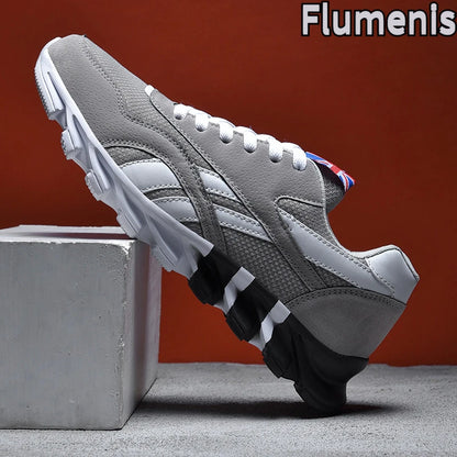 men's and women's running shoes breathable casual sneakers anti-slip vibration comfortable walking shoes 38-46