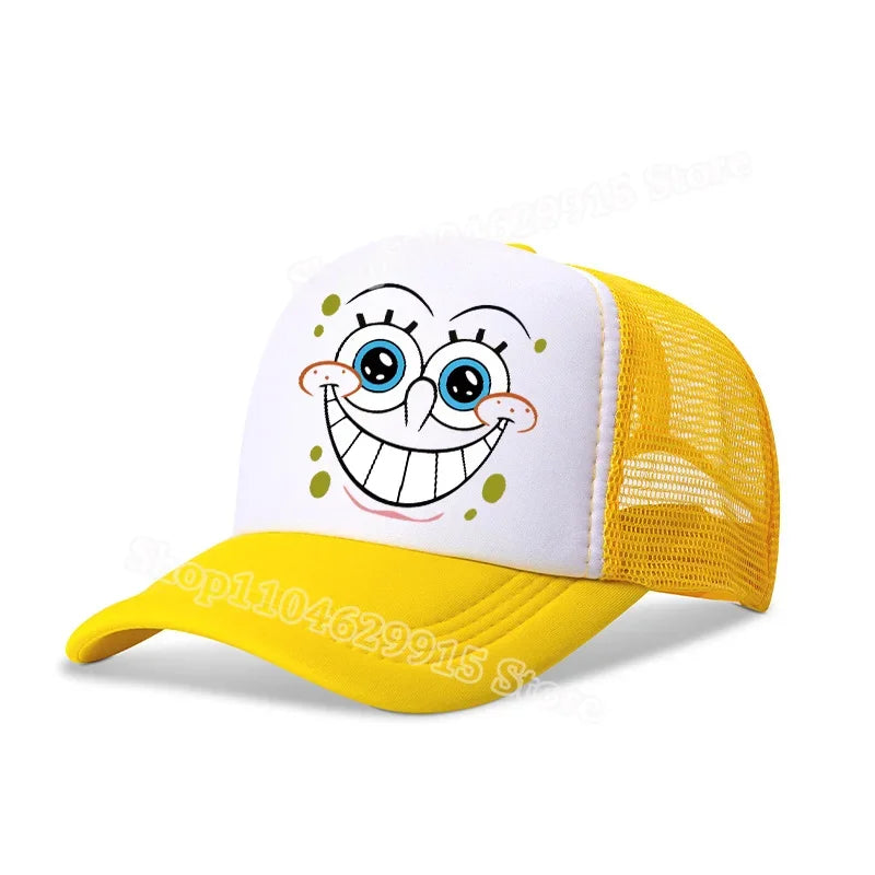 SpongeBobs SquarePants Baseball Cap Cartoon Anime Print Kids Adult Hat Summer Outing Athleisure Adjustable Sun Hats Fashion Gift