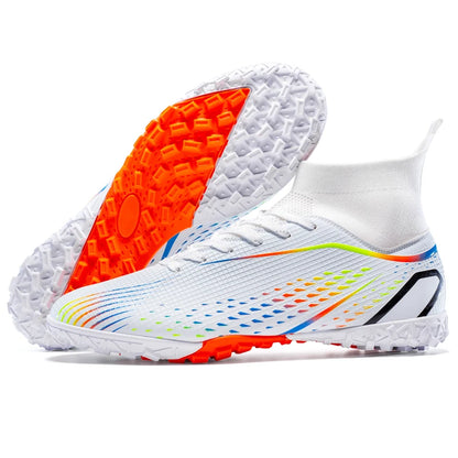 Men Football Boots Professional Outdoor Unisex Soccer Shoes Soccer Training Turf Futsal Match Grass Cleats Non-slip Breathable
