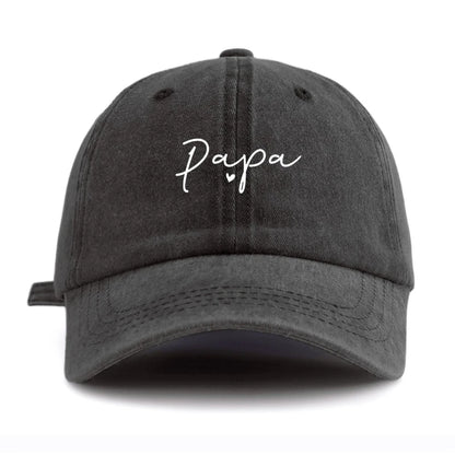 1 vnt. „PAPA Print“ išplauta beisbolo kepurė, klasikinė, kasdieninė, retro stiliaus, reguliuojama, lengva, apsauganti nuo saulės, universali vairuotojo kepurė, skirta kasdieniam nešiojimui