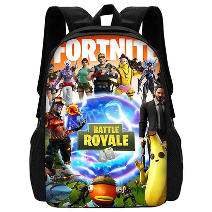 Nuovo zaino per bambini FortniteS alla moda, per ragazzi e ragazze, regalo di compleanno per studenti, borsa scuola unisex, zaino da campeggio resistente