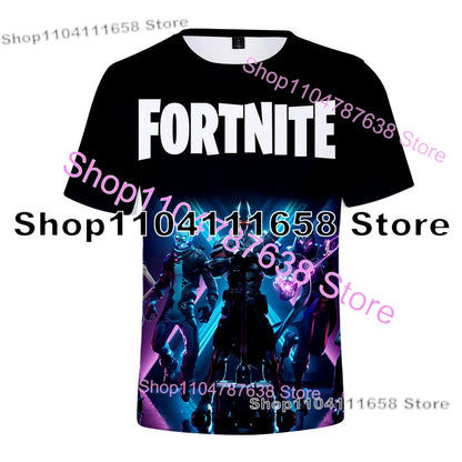 T-shirt de verão Raven Ultima Knight F-Fortnite, t-shirt masculina com estampado 3D Banana Peely, tops de jogo Battle Royale, presentes de aniversário