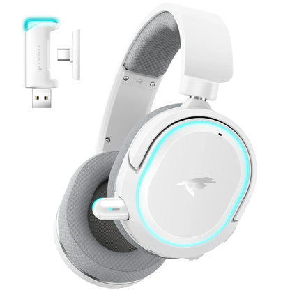 Auscultadores Gaming Sem Fios Picun G2 Bluetooth 5.3 – Som Surround 7.1, Microfone ENC, Bateria de 100H, Auscultadores de Baixa Latência para PC, PS5, PS4, Switch e Mobile