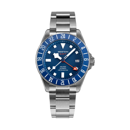 SEESTERN Titanium Diver Men of Watch GMT Automatic Mechanical Wristwatch NH34 Movement Sapphire Crystal 200M Waterproof Lume New