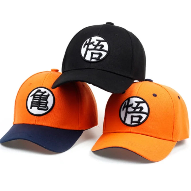 Dragon Ball Son Goku Unisex Gui Wu Embroidery Baseball Caps Spring and Autumn Outdoor Adjustable Casual Hats Sunscreen Hat
