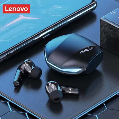 Auriculares inalámbricos Lenovo GM2 Pro TWS Bluetooth 5.3 – Auriculares HD con control táctil y micrófono, auriculares deportivos impermeables