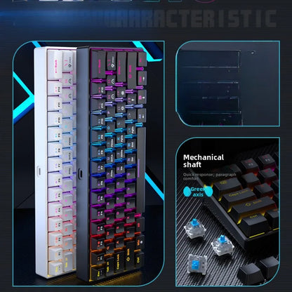 Wired Mechanical keyboard gaming 60 clavier blanc key board office all white tastiera meccanica teclado blanco gamer teclados