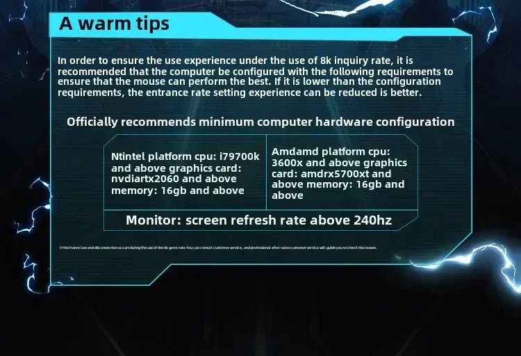 SCYROX V6 nem porózus vezeték nélküli esport egér, 40g, 750IPS, 8k vevőegységgel, gyors válaszidővel, 3950, prémium minőségű 8KHz gaming egér