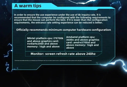 SCYROX V6 nem porózus vezeték nélküli esport egér, 40g, 750IPS, 8k vevőegységgel, gyors válaszidővel, 3950, prémium minőségű 8KHz gaming egér