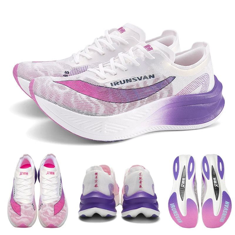 IRUNSVAN Lightweight Marathon Sneakers Men Running Shoes Breathable Sports Shoes Casual Comfortable Athletic Training Unisex