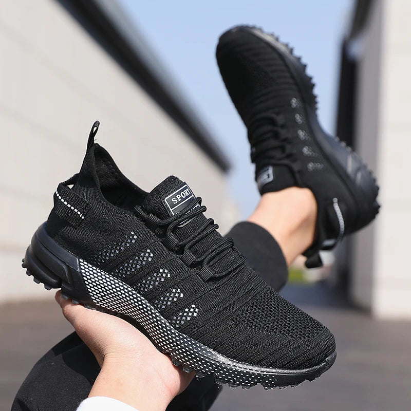 Men Casual Sneakers Mesh Lightweight Breathable Soft Soled Running Shoes Slip-on Male Flats Loafers Shoe Trainers Zapatos Hombre