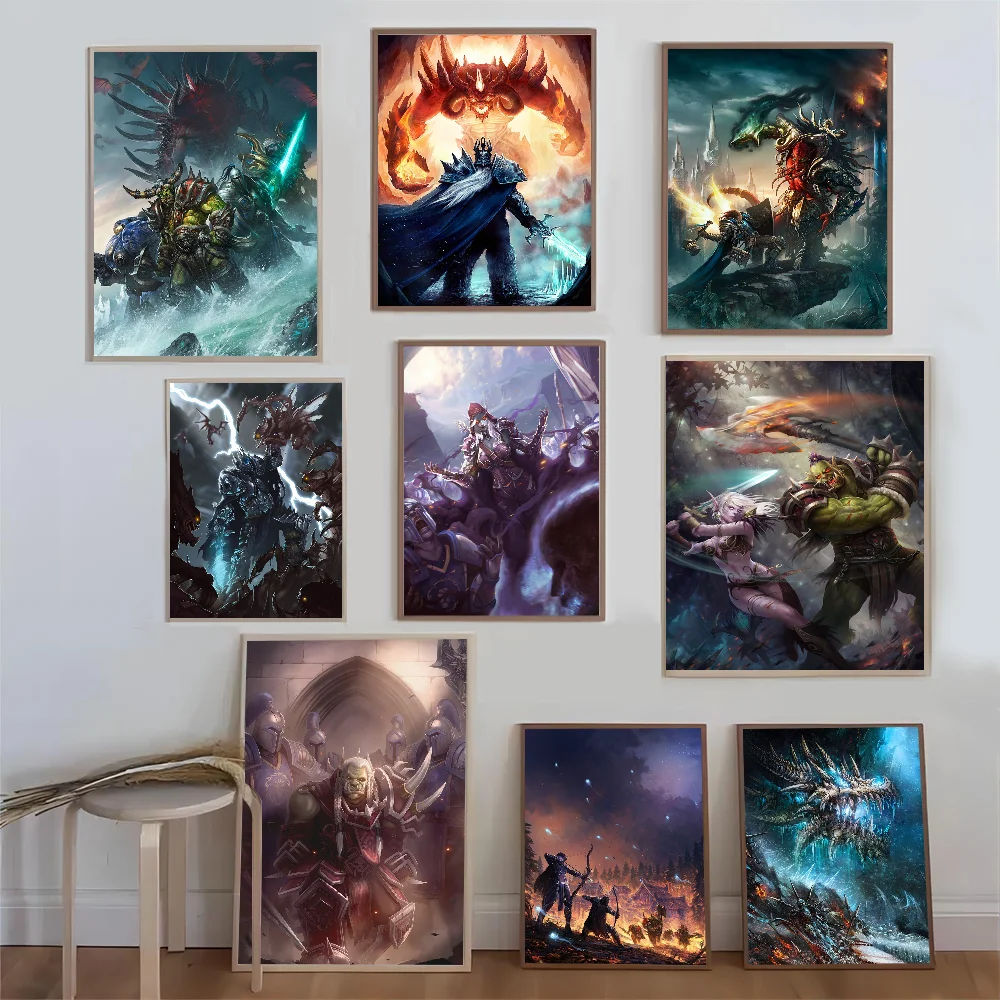 Poster za igru World of Warcraft, kvalitetni otisci i plakati, HD kvaliteta, zidna umjetnost, studija, kućni dekor