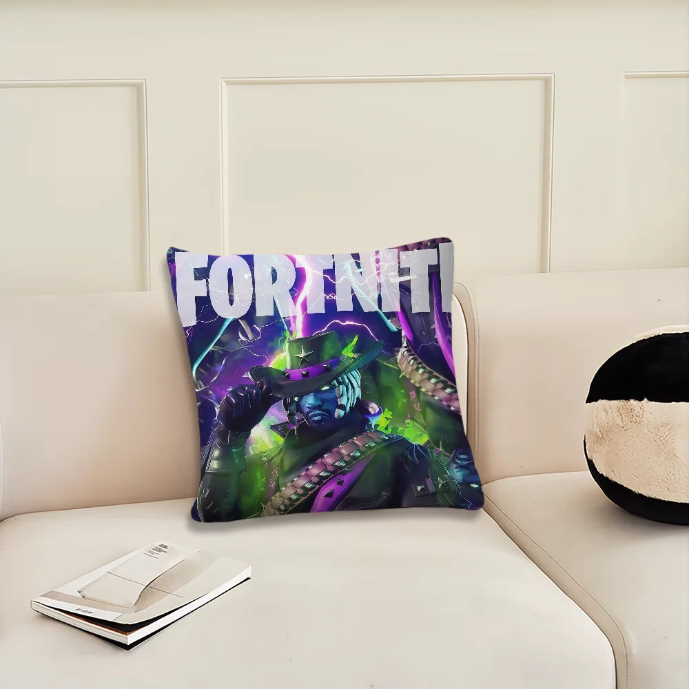 Game F-Fortnite Kissenbezug, dekorativer Kissenbezug für Zimmer, Zuhause, Sofa, Wohnzimmer, Büro und Auto, nordische Schlichtheit