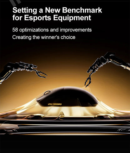 ATK Dragonfly A9 Ultimate brezžična gaming miška A9 Air PAW3950, ultralahka ergonomska e-športna miška za igričarje FPS CSGO A9 Ultra