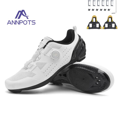 Professional Men's MTB Cycling Shoes White Racing Self-Locking 2024 Speed Road SPD Bicycle Sneakers New Women's Flats Cleats Shoes