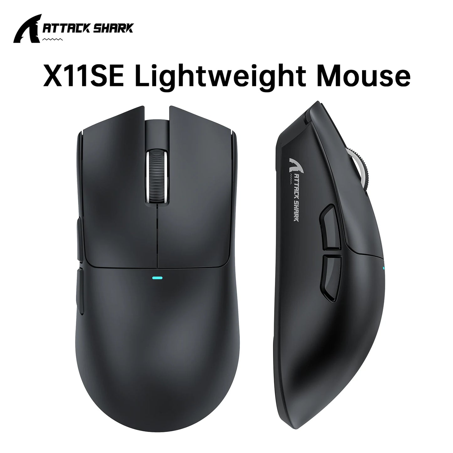 ATTACK SHARK X11 SE Wireless Gaming Mouse 22000 DPI,PixArt PAW3311 Sensor,BT/2.4G/Wired,59g Lightweight,2000W Clicks