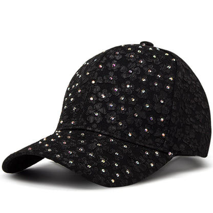 CNTANG vasarinės moteriškos beisbolo kepurės su dirbtiniais deimantais, gėlių siuvinėjimais, moteriškos „snapback“ stiliaus mados dizainerių saulės kepurės, hip-hopo stiliaus Y2K kepurės