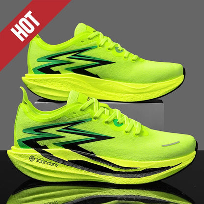 Nuove scarpe da running con piastra in carbonio per maratona, da uomo e donna, sportive, traspiranti, leggere, comode, antiscivolo e casual