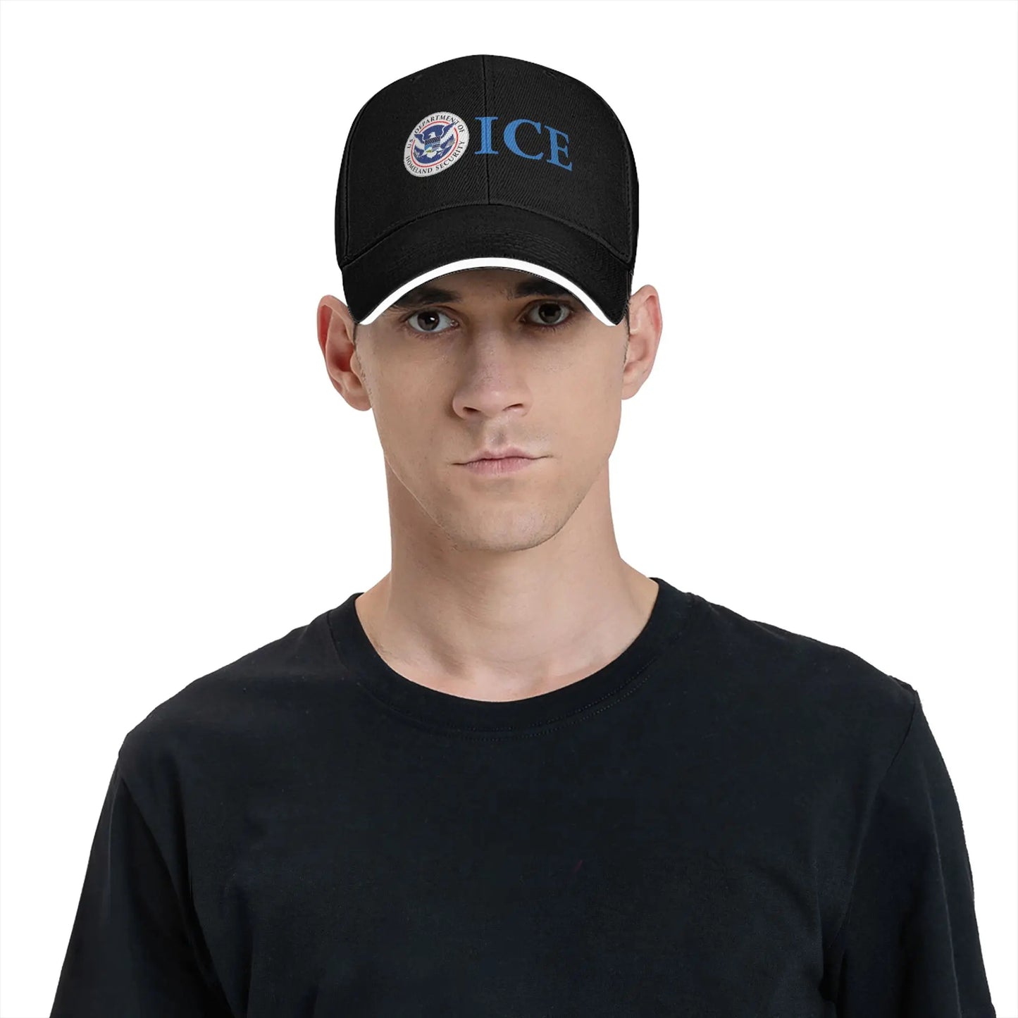 Immigration and Customs Enforcement  ICE  Casual Baseball Cap  Hiking Fishing Trucker Hat Summer Men Fashion Baseball Caps
