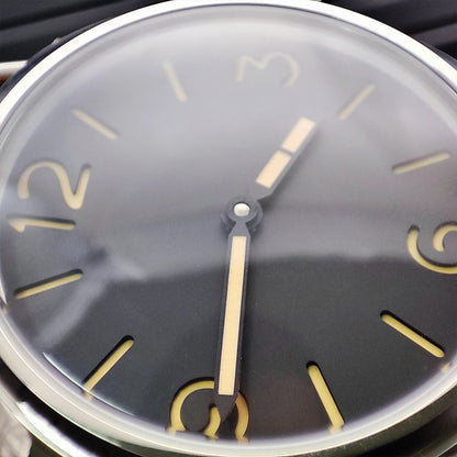 45mm Men's Vintage Pilot ST3600-1 Hand-Wound Mechanical Movement Luminous Sterile Dial Green Strap Men's Watch