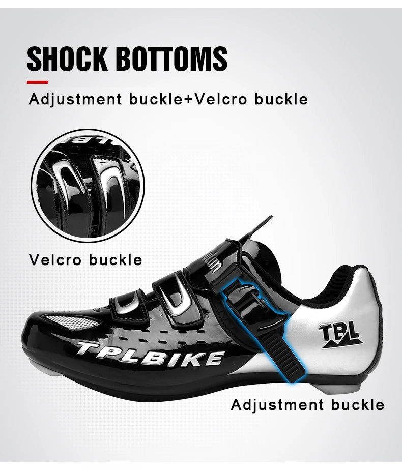 New Men's and Women's Bicycle Shoes,Outdoor Cycling Shoes,Three Functional Soles,Professional Training Shoes