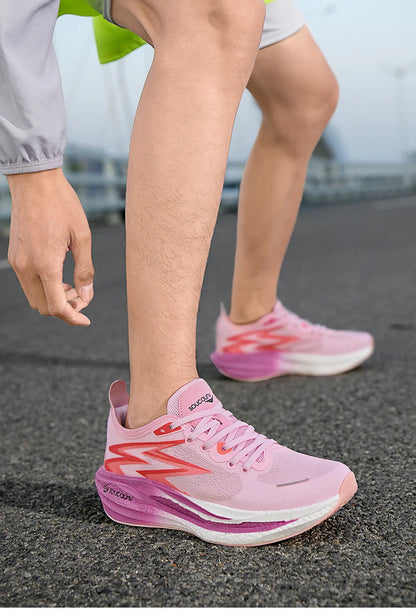 Nuove scarpe da running con piastra in carbonio per maratona, da uomo e donna, sportive, traspiranti, leggere, comode, antiscivolo e casual