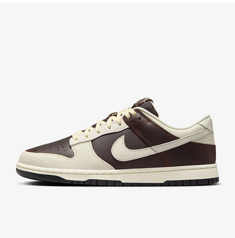 Nike Authentic Dunk Low da uomo, sneakers resistenti in pelle classica traspirante IH7333-200