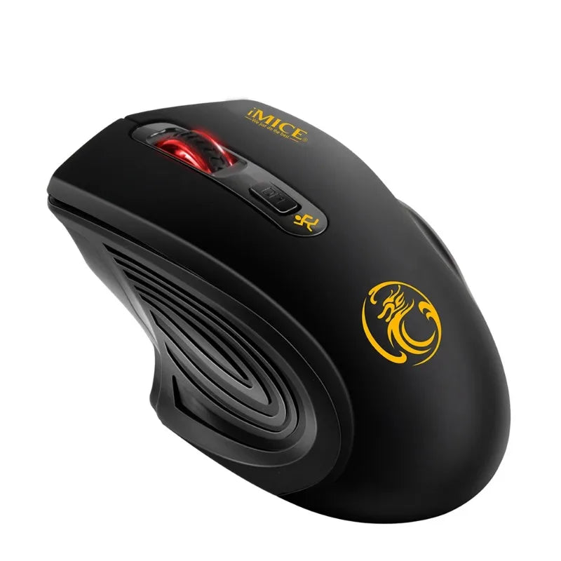 Ratón inalámbrico nuevo de 2000DPI ajustable con receptor USB 3.0, ratón óptico para ordenador 2.4GHz, ratón gaming con diseño ergonómico para portátil
