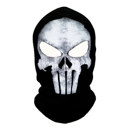 Unisex Ghost Print Skull Motorcycle Face Mask War Game Call Of Duty MWII 2022 COD Ghost Simon Riley Balaclava Mask For Adult