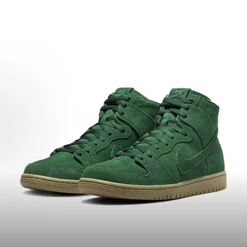 Nike Dunk SB Dunk High – inspirowane stylem retro, modne, antypoślizgowe, wytrzymałe, półwysokie, codzienne trampki DQ4489-300