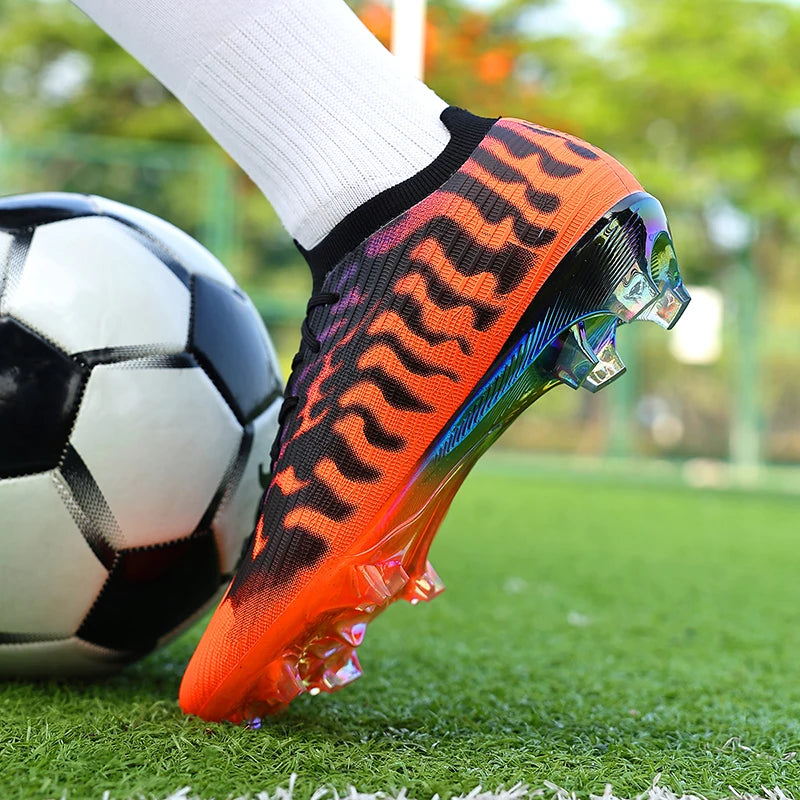 Nouvelles chaussures de football pour hommes, légères, de haute qualité, pour terrain gazonné, best-seller, crampons antidérapants mi-montants pour l'entraînement en extérieur