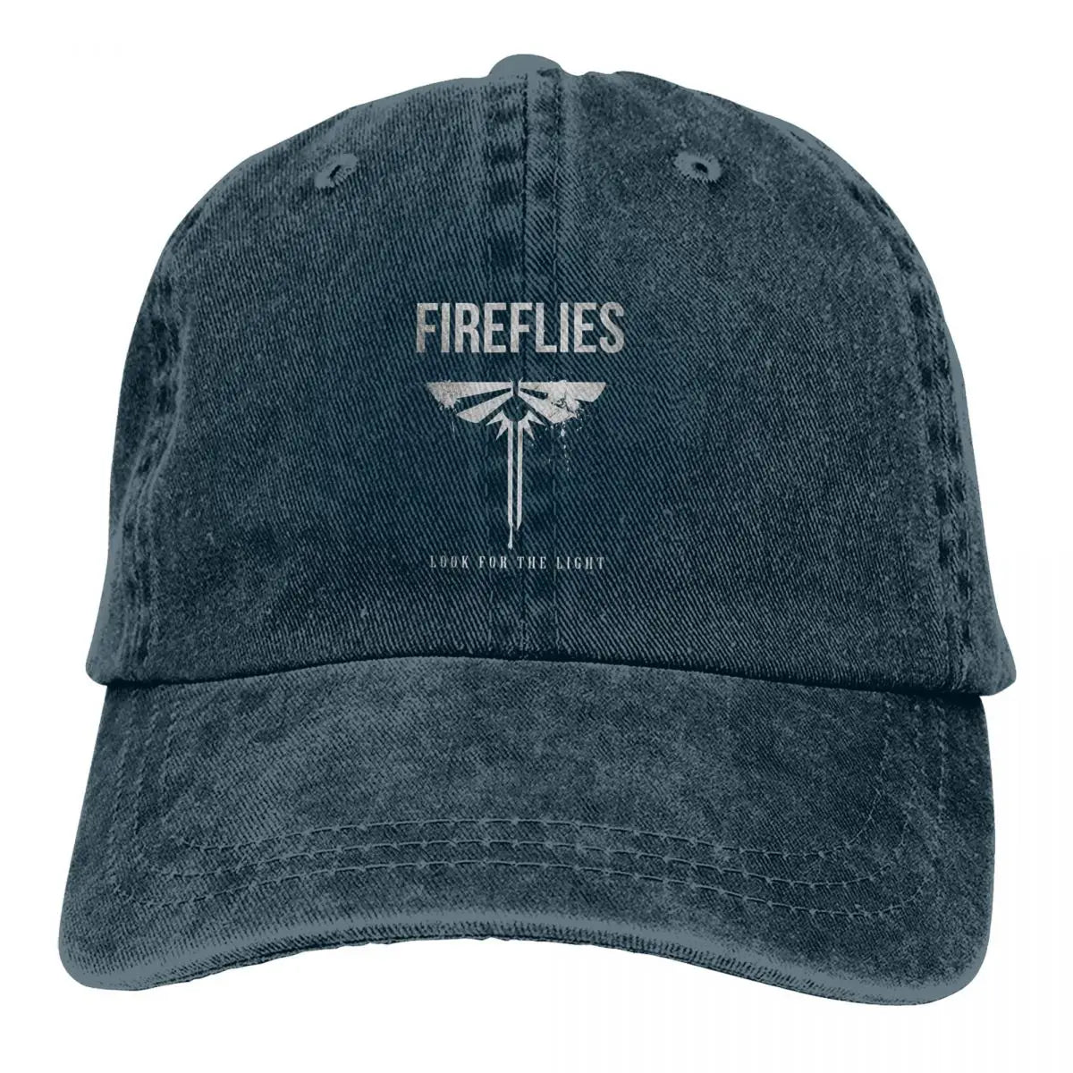 Vasaros kepurė su saulės skydeliu „FIREFLIES LOOK FOR THE LIGHT“ Hiphopo kepurės Veiksmo-nuotykių žaidimas „The Last of Us“ Kaubojaus skrybėlė Kepurės su snapeliu