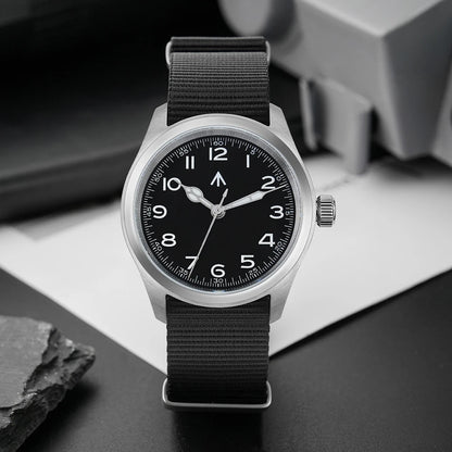 Militado ML08 Quartz Watch VH31/Ronda 515 Quartz Movement Vintage Watch Double Domed Sapphire Crystal BGW9 Luminous Men's Watch