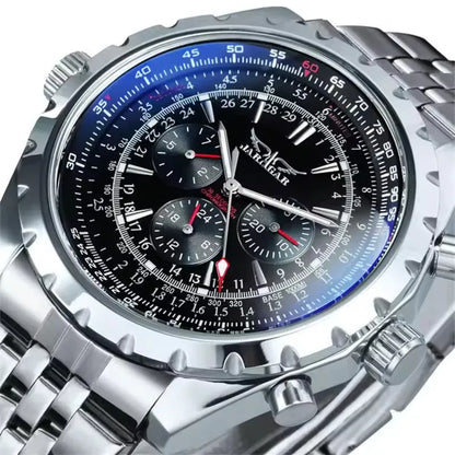 JARAGAR 212 Mechanikus, automata férfi karóra, divatos, üzleti, luxus, heti naptárral ellátott férfi karóra, prémium ajándék, Reloj Hombre