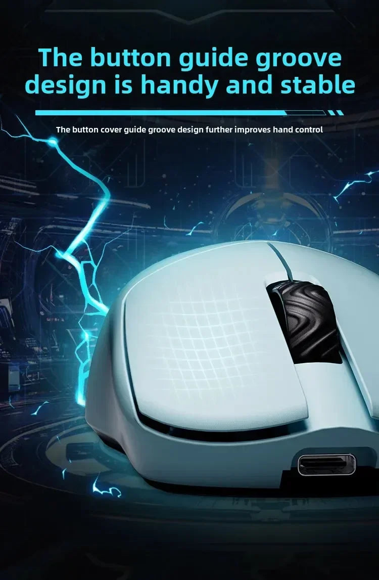 SCYROX V6 nem porózus vezeték nélküli esport egér, 40g, 750IPS, 8k vevőegységgel, gyors válaszidővel, 3950, prémium minőségű 8KHz gaming egér