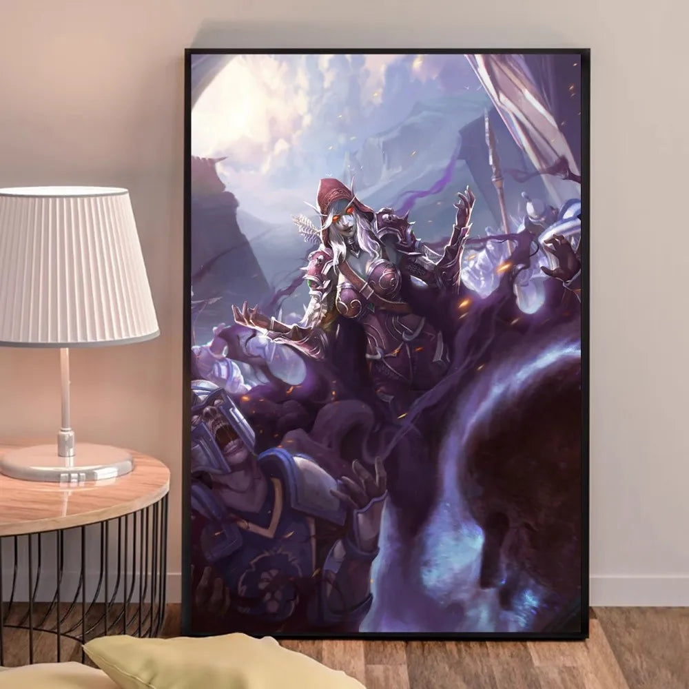 Poster za igru World of Warcraft, kvalitetni otisci i plakati, HD kvaliteta, zidna umjetnost, studija, kućni dekor