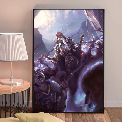 Poster za igru World of Warcraft, kvalitetni otisci i plakati, HD kvaliteta, zidna umjetnost, studija, kućni dekor