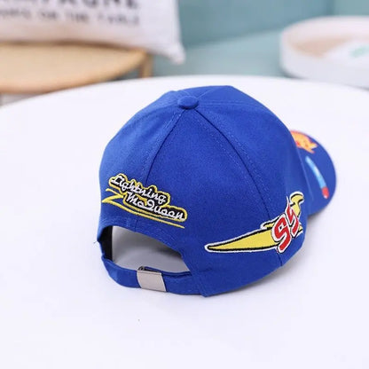 Lightning McQueen spring, autumn and summer children's hat cartoon Cars peaked hat sun protection casual baseball cap gift