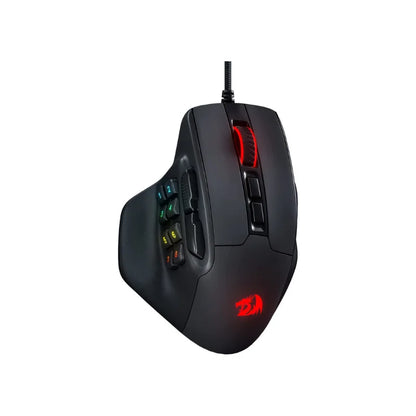 Herní myš Redragon M811 Aatrox MMO, kabelová RGB myš pro hráče s 15 programovatelnými tlačítky a ergonomickým přirozeným úchopem