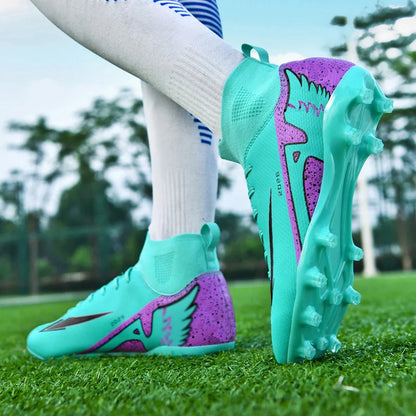 Chaussures de football unisexes tendance, crampons antidérapants, baskets d'entraînement légères, chaussures de football d'extérieur pour hommes