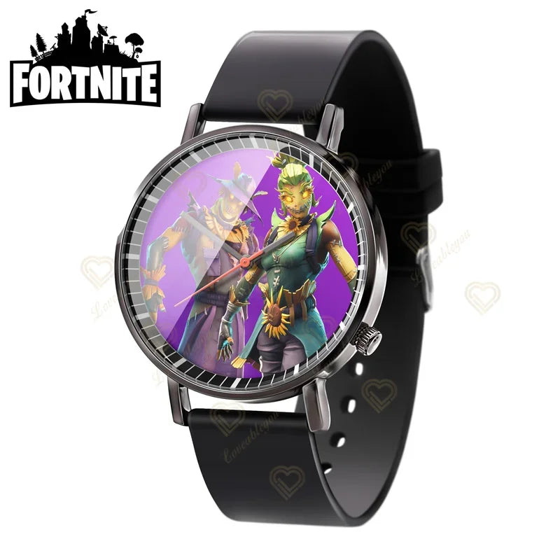 Wrist Watch F-Fortnite Cook Watch Trend Fashion Creative Quartz Student Watches Battle Game Figure Model Kids Birthday Gift