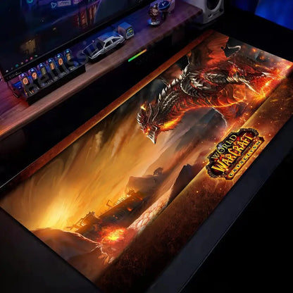 Natural Horde Alliance Mauspad aus Gummi, groß, für Computer-Schreibtisch, Tastaturmatte, HD, World of Warcraft Gaming-Mauspad mit Speed-Lock-Kante